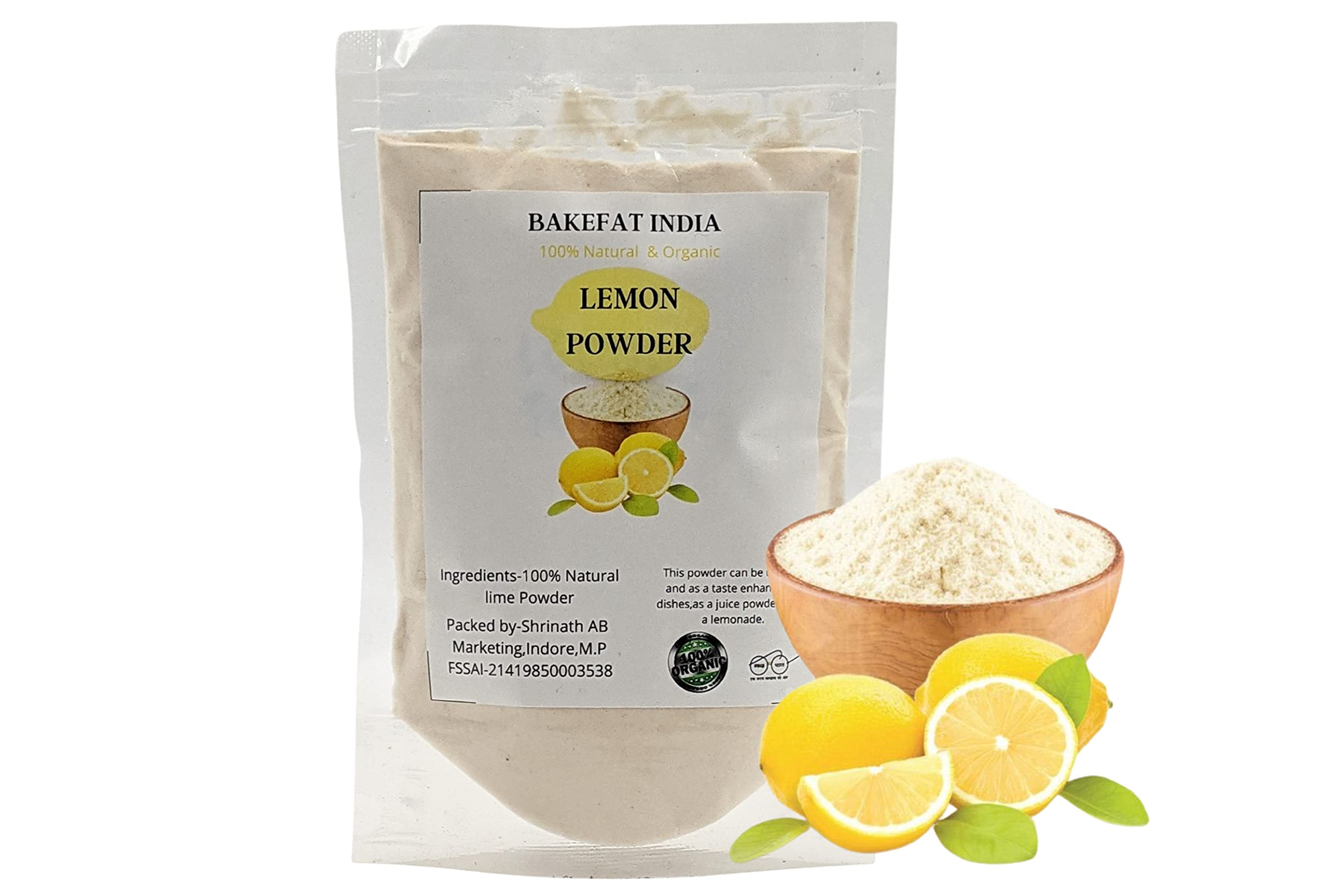 Bakefat India Natural Lemon Juice Powder/Fruit Extract Powder [All Natural,Spray Dried]-100Gms (B08MWSHQ3X) Amazon Price History, Amazon Price Tracker