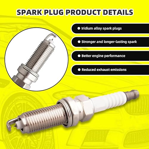 Miniatura 5 de Juego de 6 bobinas de encendido UF617 22448-EY00A y 6 bujías de iridio compatibles con Nissan Infiniti 370Z G37 M37 Q50 Q60 Q70 QX50 QX70 - V6 3.7L