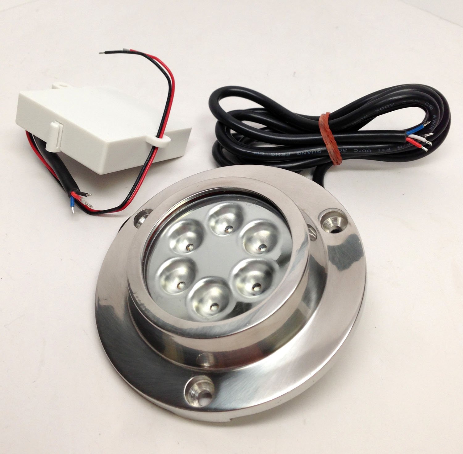 Pactrade Marine Boat LED Underwater Light – Stainless Steel 316, 9x3W Blue, 10-30V-869876