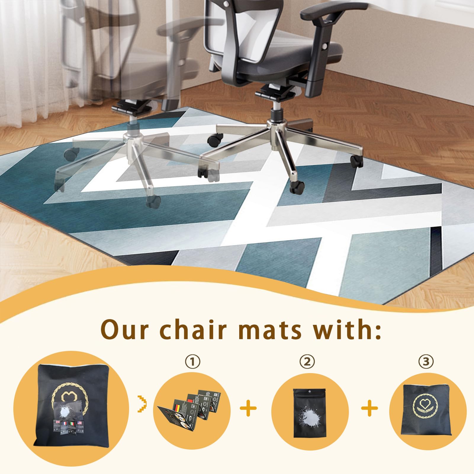 Alfombra Silla Ruedas Gaming Oficina, Alfombra Silla Escritorio, Gaming Protector de Suelo, Oficina Escritorio Gamer Alfombrilla, Alfombras para Sillas, Alfombra Suelo Gaming 80 x 120 cm
