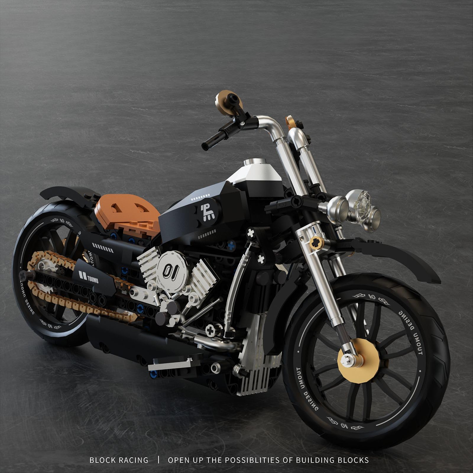 JUCYJULY Motorcycle Building Blocks Kits for - Image 3