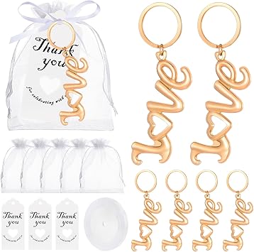 24PCS Golden Love Bottle Openers for Wedding Favors Bridal Shower Favors,Gifts,Decorations or souvenirs for Guests