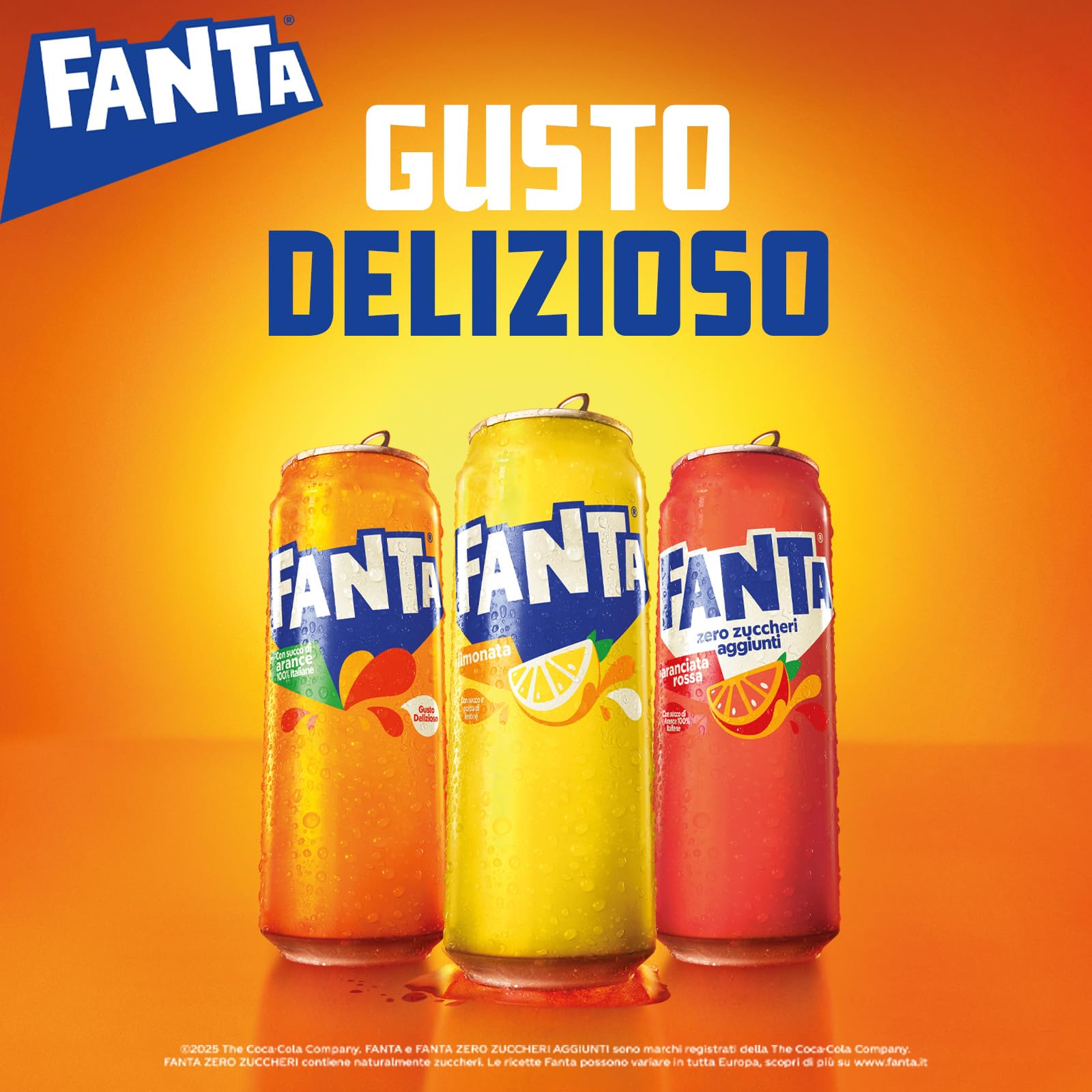 Fanta Original Gusto Arancia, con Succo di Arance Italiane, Senza Aggiunta di Conservanti, PET 100% riciclabile, Gusto Rinfrescante - 2 Bottiglie da 1,5L