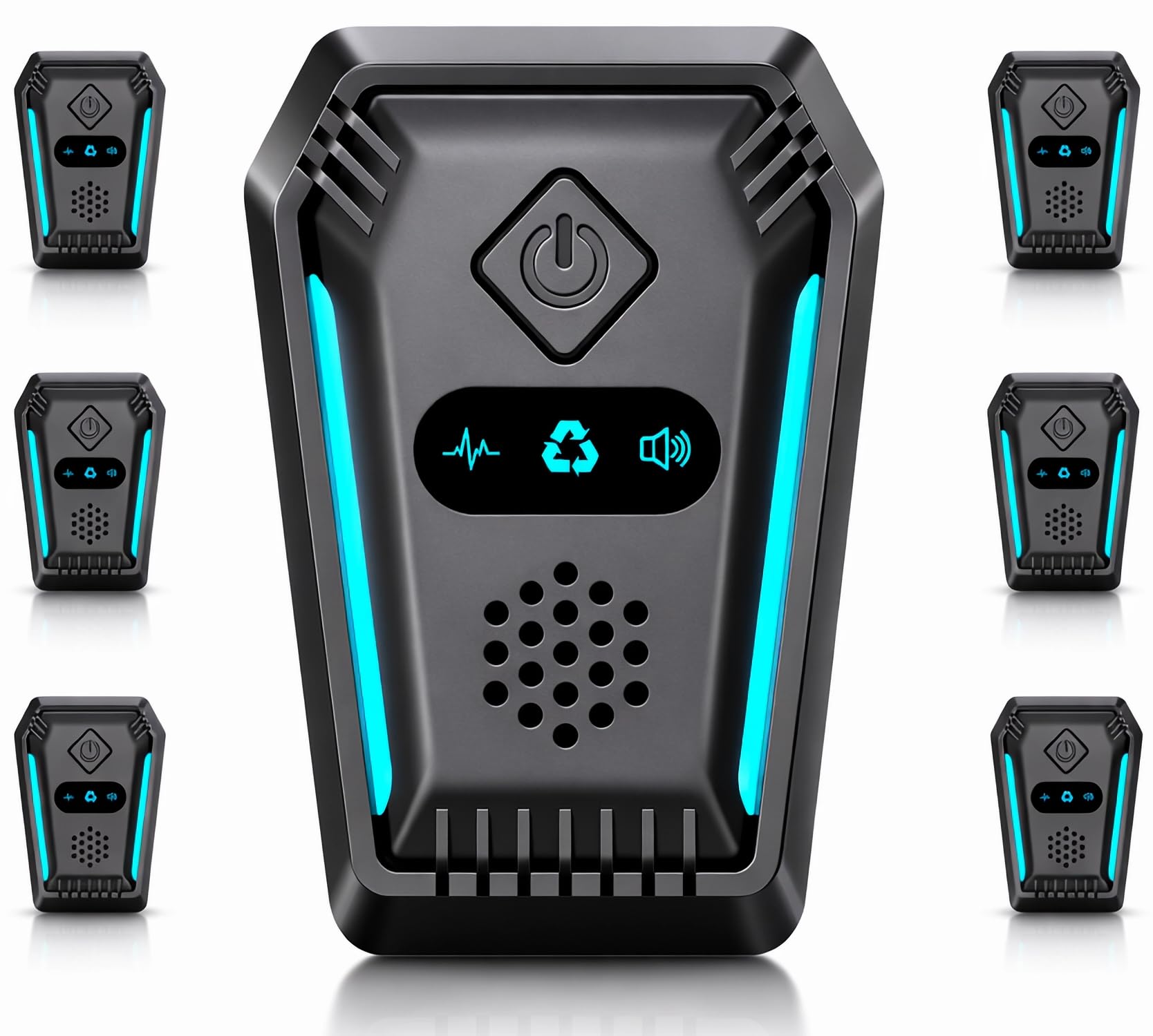 Photo 1 of (2026 Upgraded) Ultrasonic Rodent & Pest Indoor Repeller - Stronger Driving Force, Repellent for Mouse, Rats, Roaches, Ants, Spiders & Bugs | Plug-in Control, 3 Mode Switching (6 Pack)