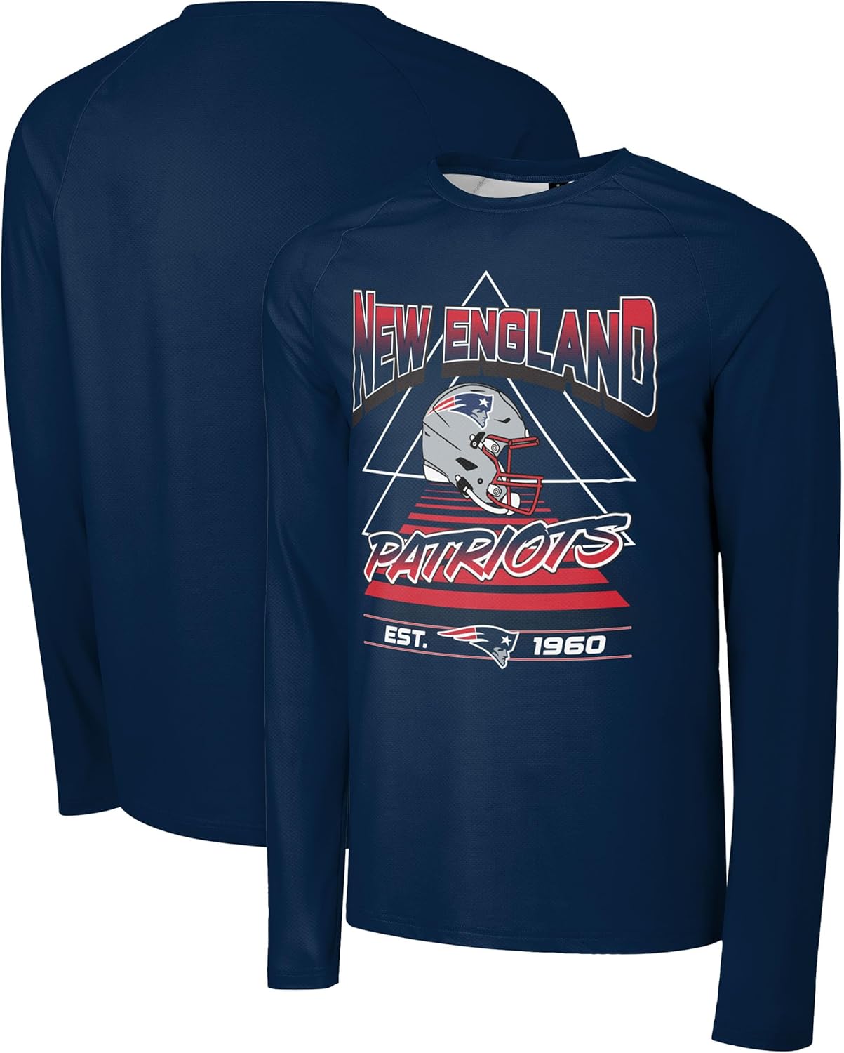 FOCO NFL Men's Official Helmet Logo Established Long Sleeve Performance T-Shirt