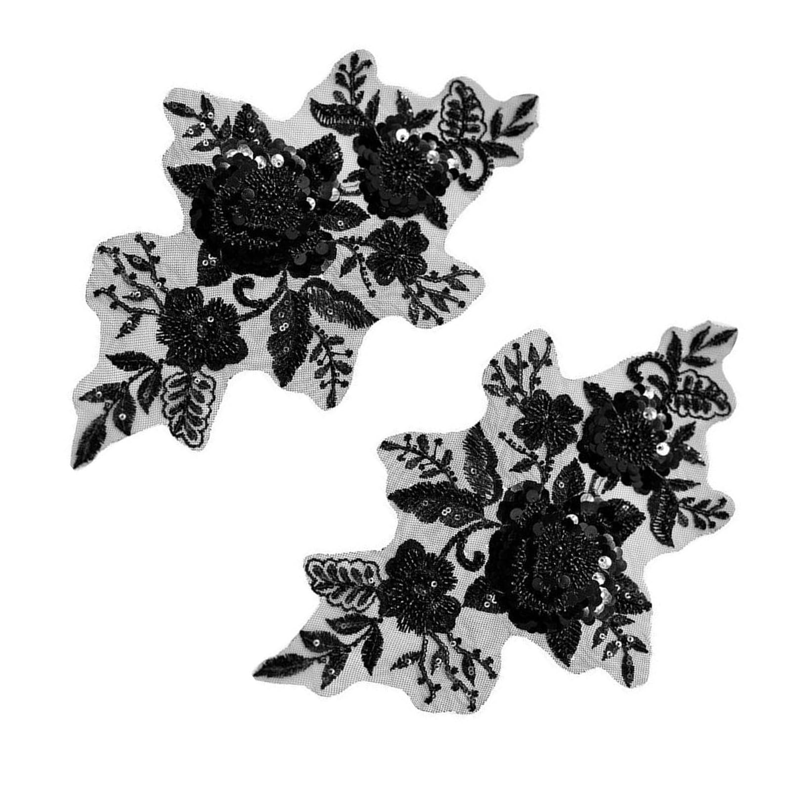 our fave Sewing on Iron on Flower Patches with Sequins Embroidery for Easy Crafting Projects Polyester Polyester Patches