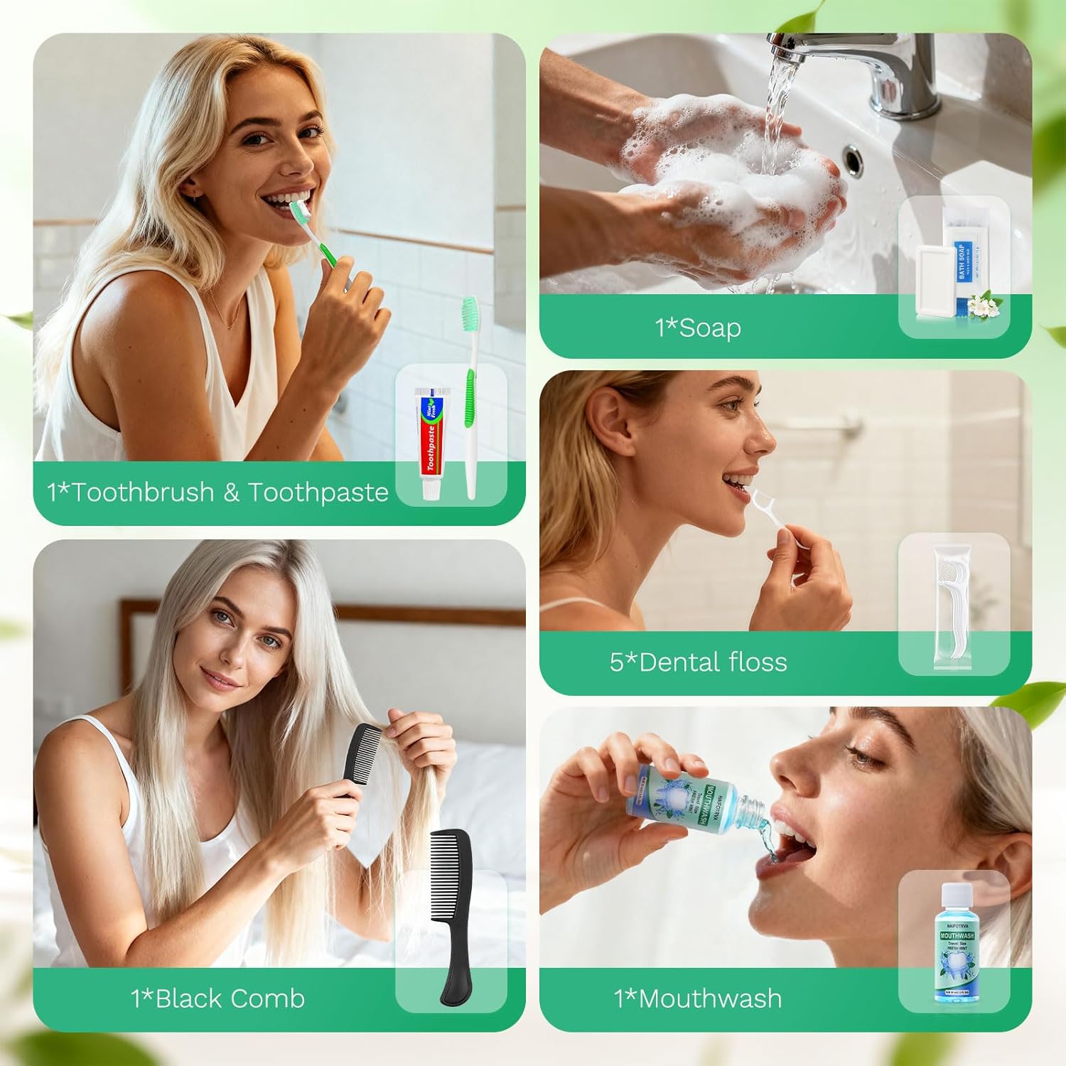 30 Set Personal Care Travel Toiletries Sets Bulk,8-IN-1 Disposable Toothbrushes with Toothpaste and Floss,Mouthwash,Comb,Soap,Cover,Zip Bag Toiletry Travel Toothbrush Kit for Homeless,Hotel,Charity