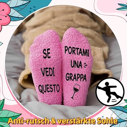 Idee Regalo Donna Calze Divertenti Donna Con Scritte Antiscivolo