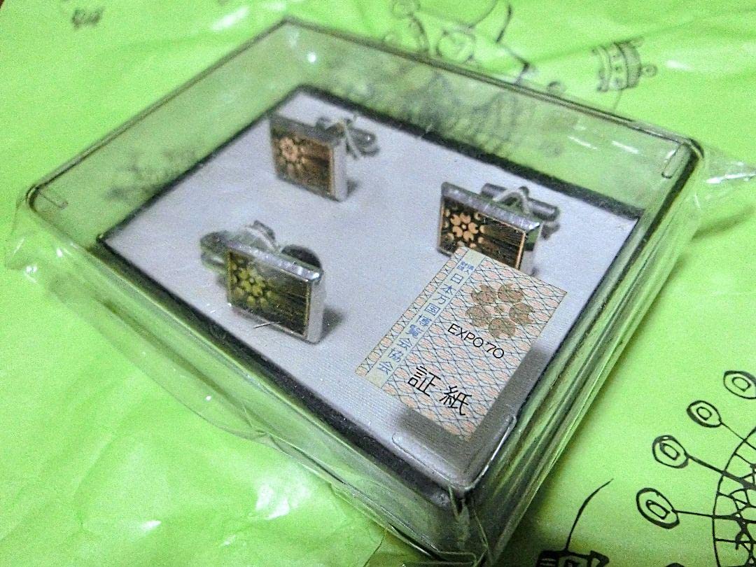 太陽の塔　EXPO 70 カフスボタンとネクタイピンのセット 太陽の塔 EXPO 70 カフスボタンとネクタイピンのセット