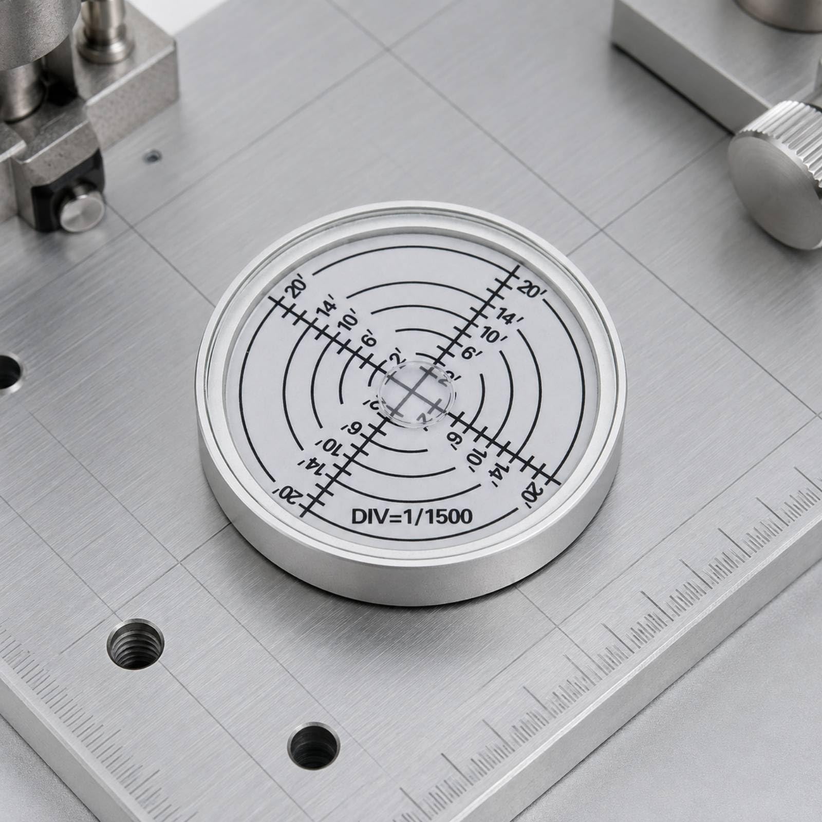 Circular Magnético Fácil Leer Circular Ligero Herramienta Medición para Configuración s, Negro+