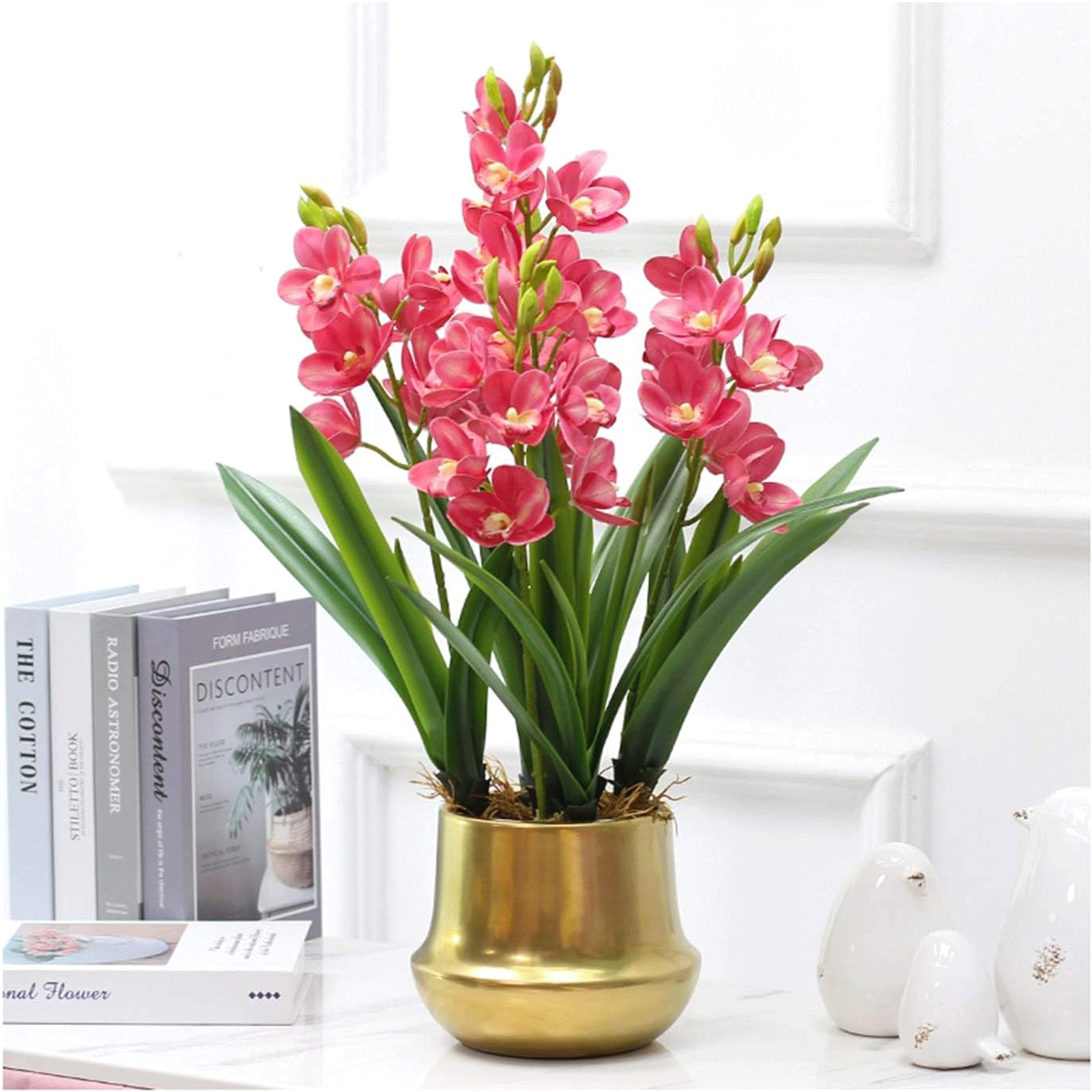 XDLEDMKIZ Realistic Artificial Flowers Fake Flowers Floral Arrangement Decor for Wedding Centerpieces Bouquets Party Decorative