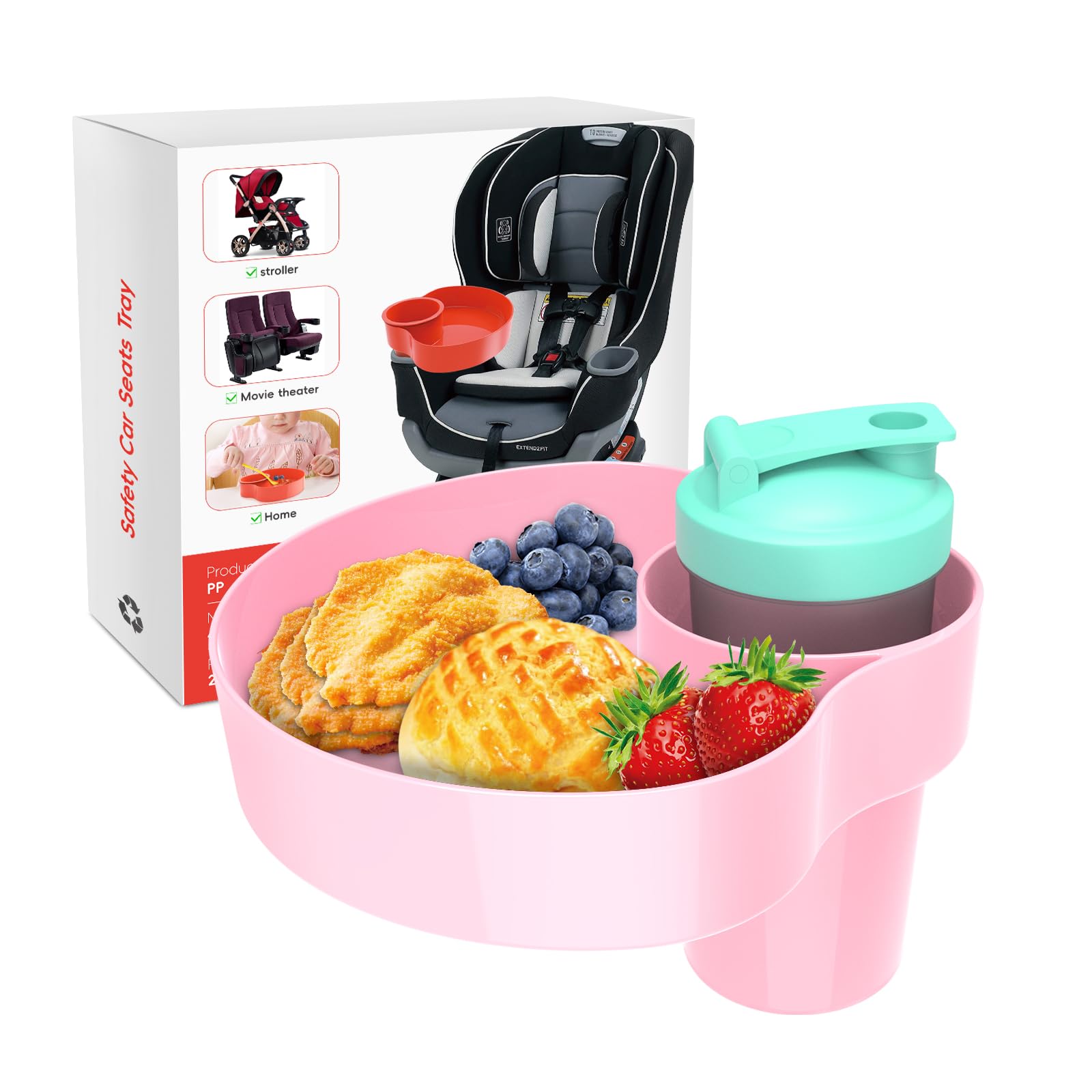 Aazon.co: SSPONT Kids Car Seat Tray, Travel Tray With Cup Holder For