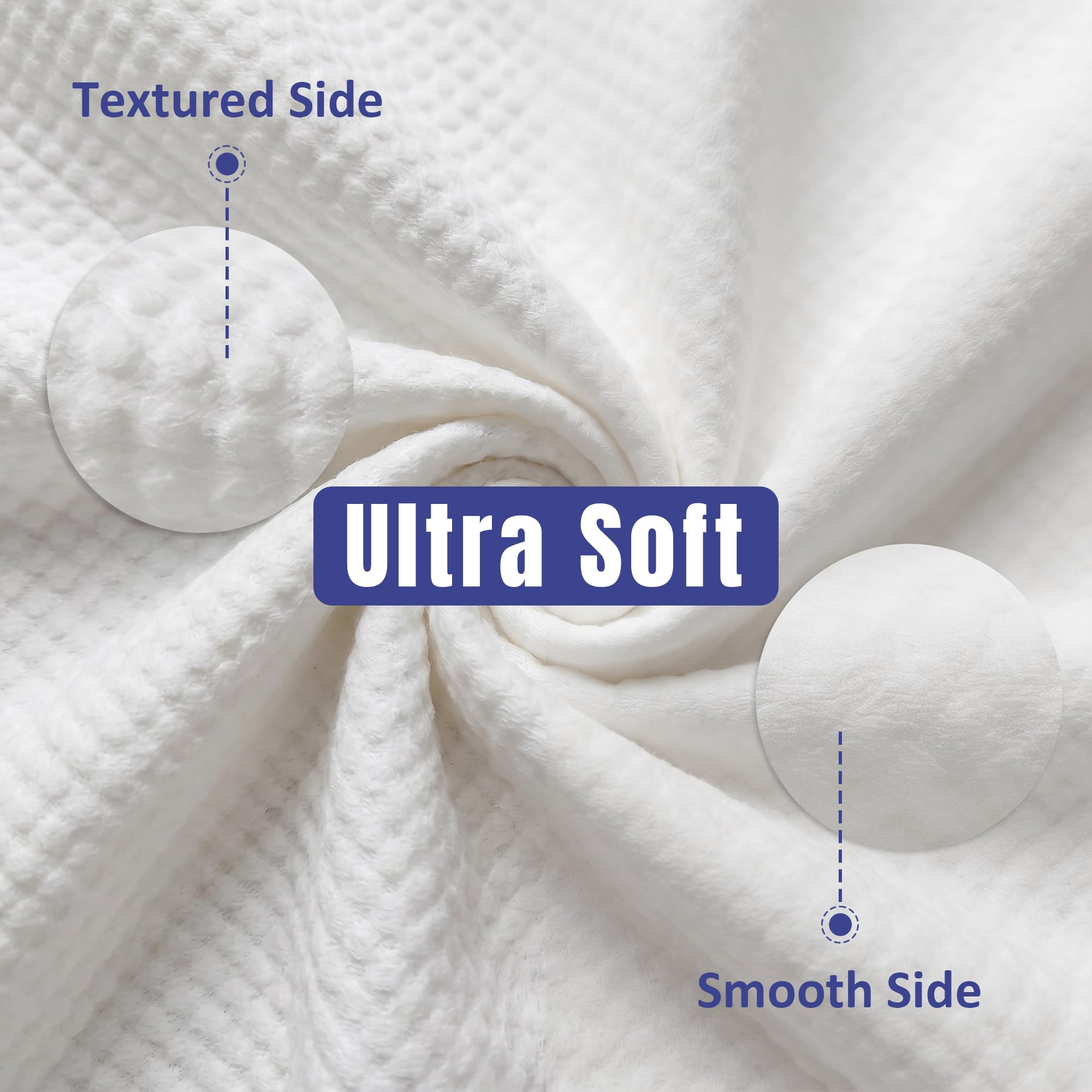 Ourmed Life Asciugamani per il viso, salviette per il viso biodegradabili usa e getta più spesse per pelli sensibili, salviette per il viso senza pelucchi per struccante, cura della pelle e pulizia