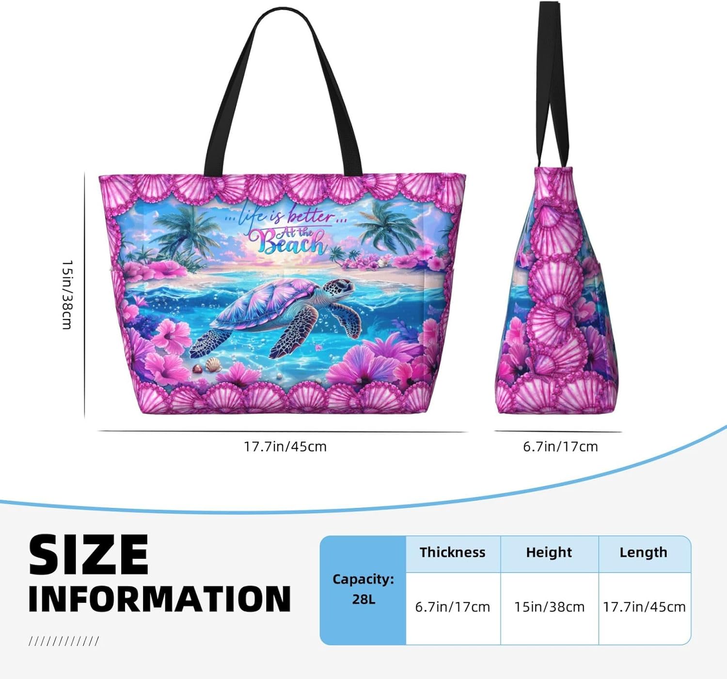 Extra Large Beach Bags For Women, Waterproof Beach Totes Bags For Women, Lightweight Foldable Pool Bag With Zipper