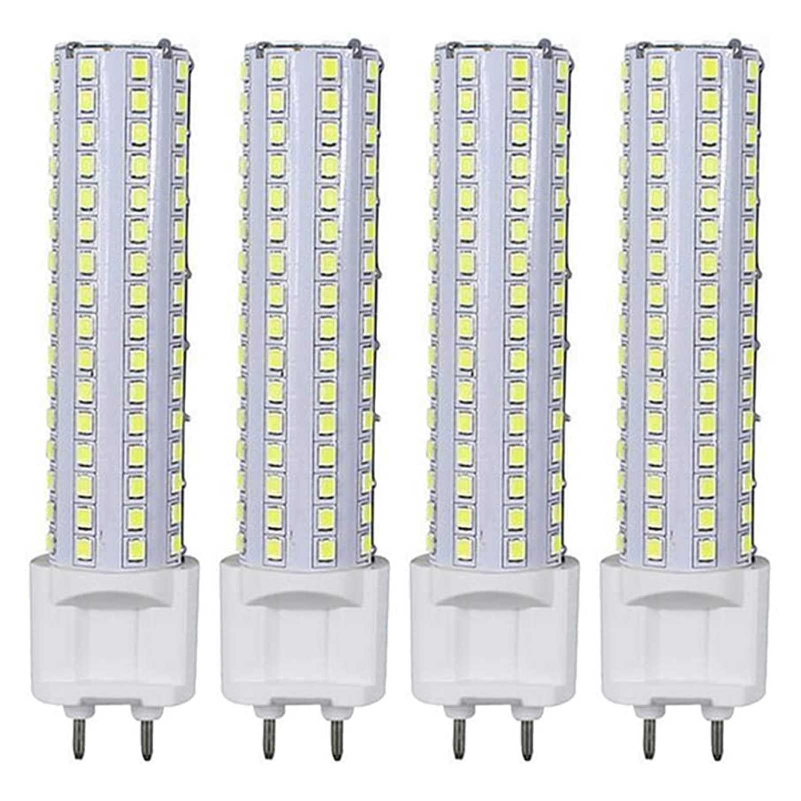 ESyem4 Pack, G12 15w Led Light Bulb, G12 Lamp Corn Light, 2 Pin - Base Led Decorative Bulb, Ac85-265v (Color : Cool white)