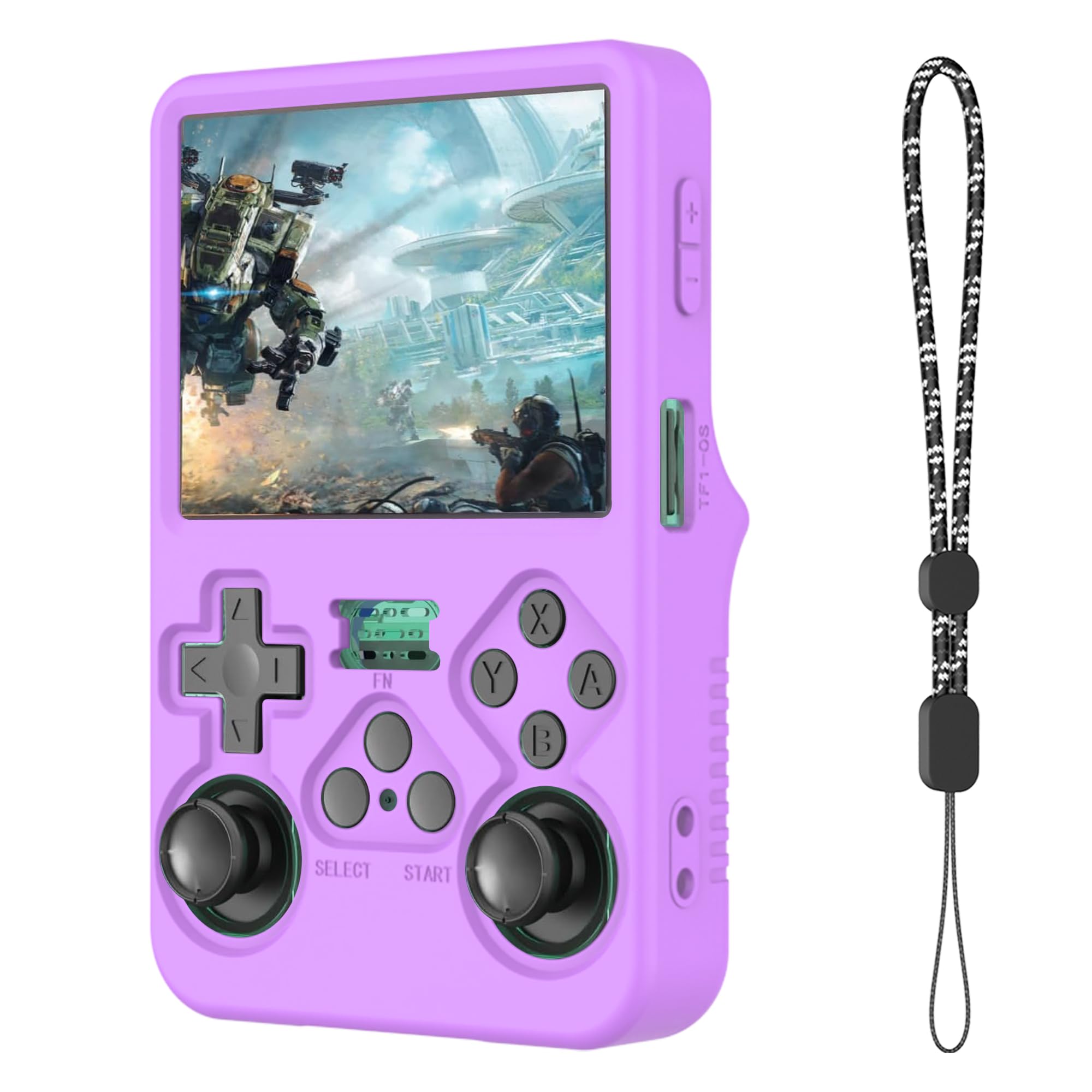 Silikon-Hülle Für R36S Handheld-Konsole – Stoßfest, Mit Umhängeband & Perfekter Passform