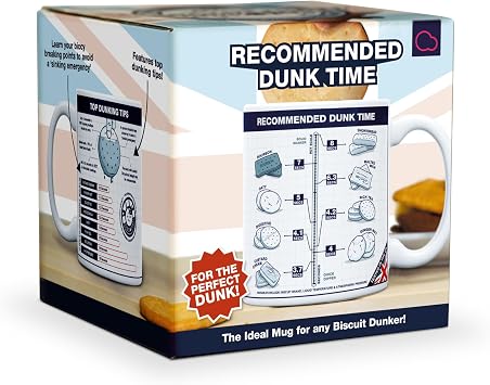 Bubblegum Stuff Recommended Dunk Time Mug - 350 ml Reusable Modern Design for Home Use - Printed Mug