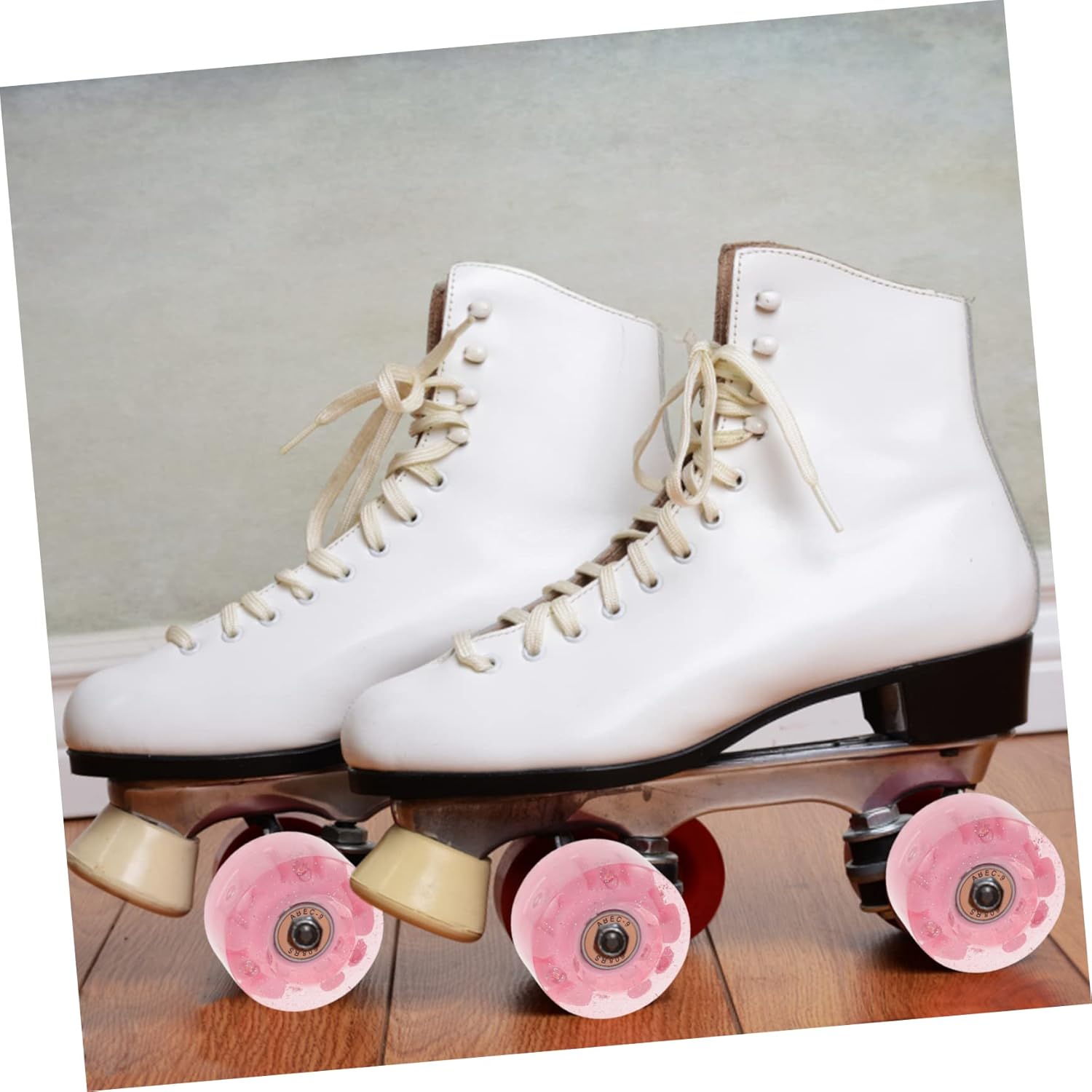 Yardwe 8pcs Roller Skate Wheels Bearings Pu Replacement Wheels for Smooth Skating Easy Installation Tool Included