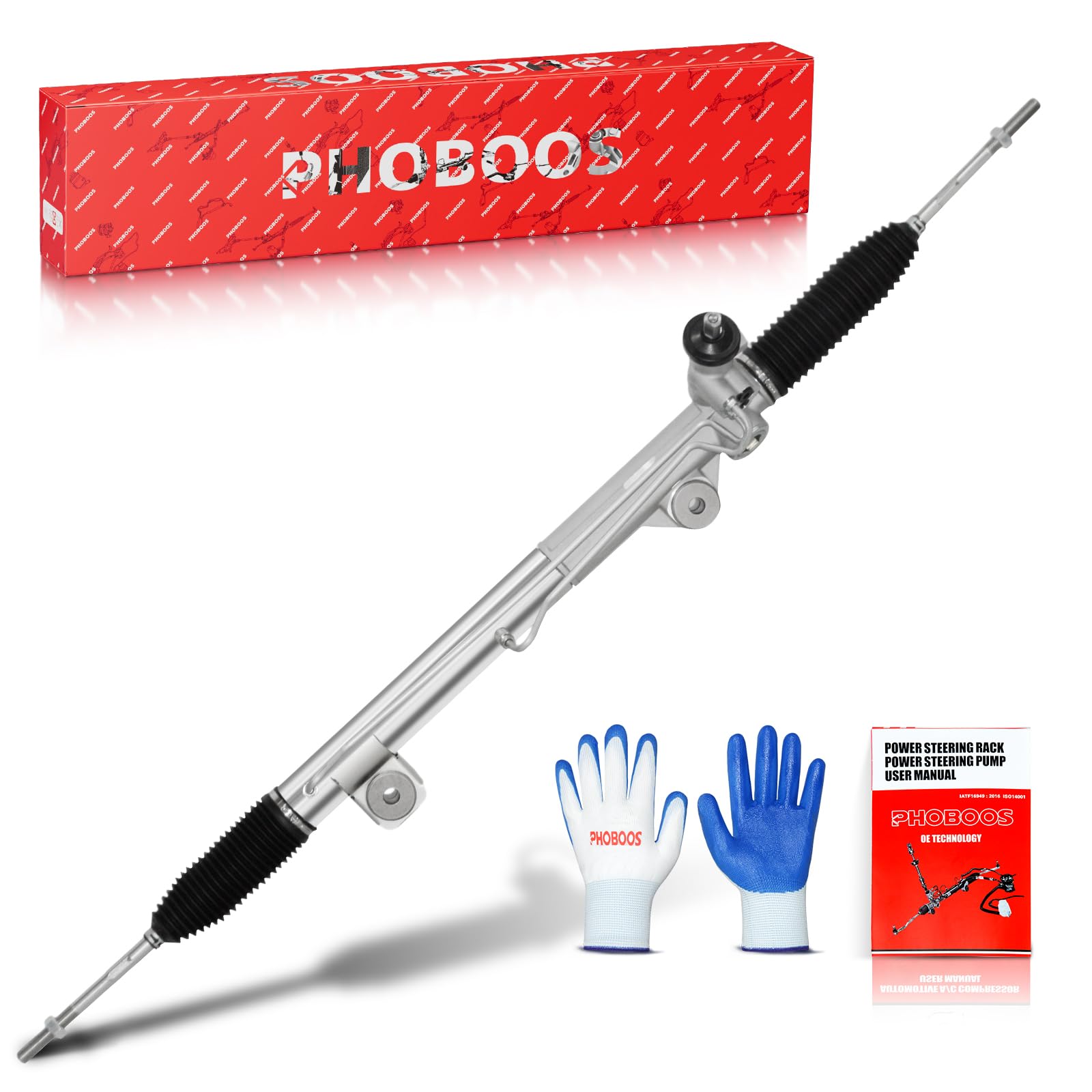 Photo 1 of *Minor damage* PHOBOOS Hydraulic Power Steering Rack and Pinion Assembly Compatible with Ford F-150 2004-2008, Lobo 2004-2008 & Lincoln Mark LT 2006-2008?For 4WD ONLY?, 4.2L 4.6L 5.4L, New Unit, Ref. 97-279