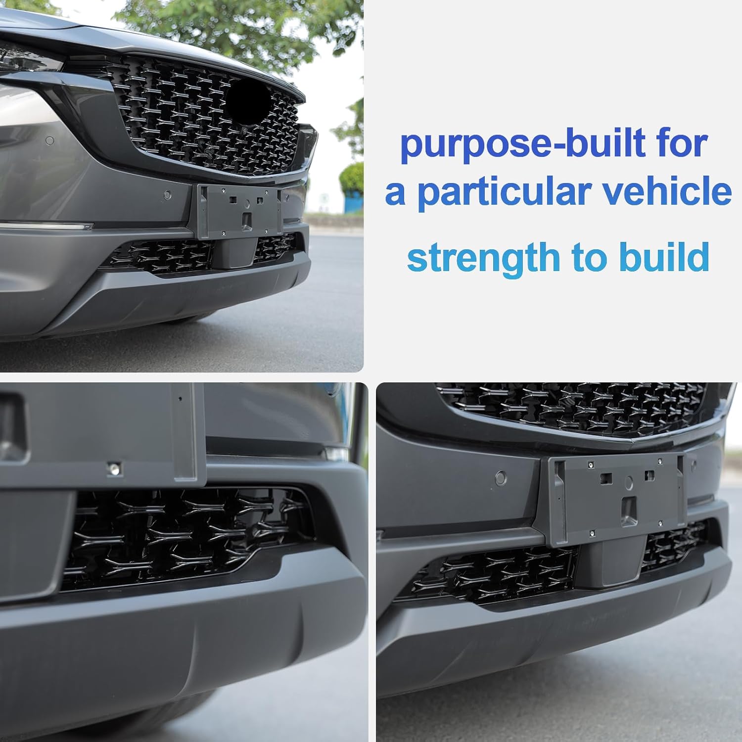 Compatible with Mazda CX5 accessories Front Grill Mesh Inserts Trims Front Grille Guard for Mazda CX-5（2022-2025）Car Exterior Accessories ABS Material(2PCS)