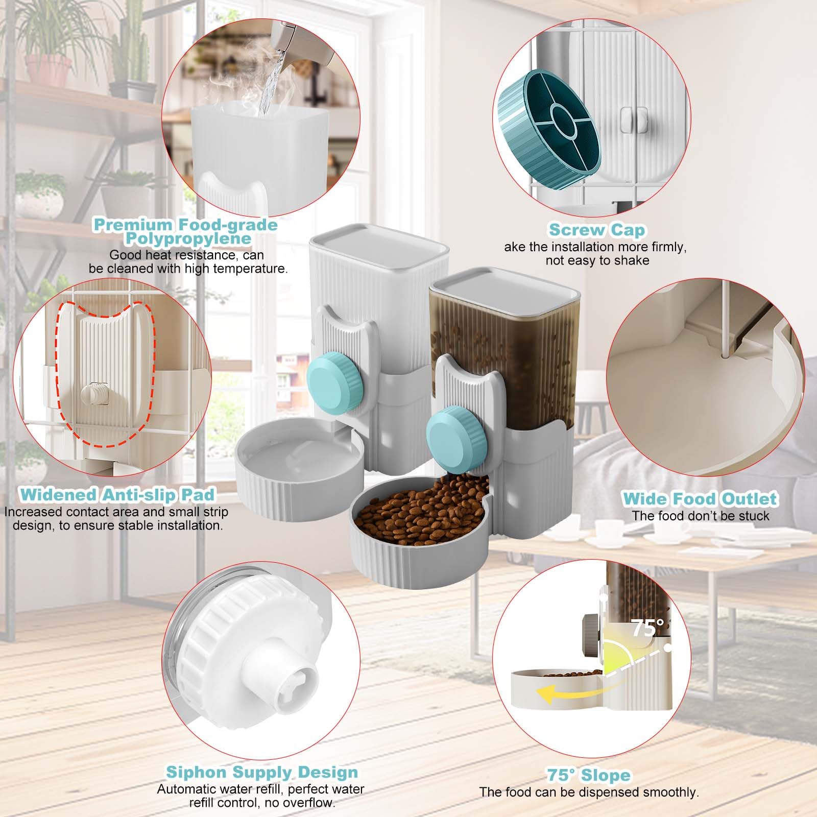 Tiere und ihre Nahrung ペーターピール Guinea Pig Food And Water Bowl Tiberpet Rabbit Food Bowl