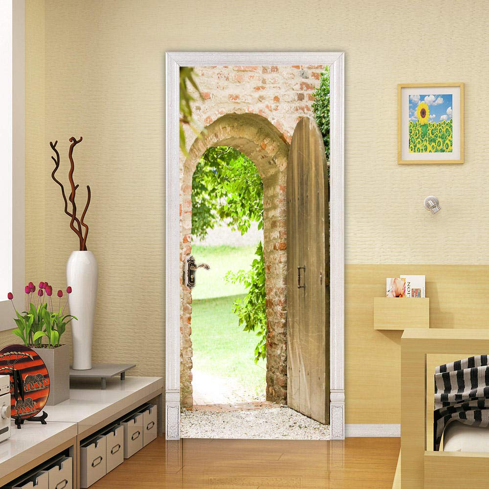 Adesivi Murali 3D Fiore Bianco - Decorazione Porte Rimovibile, 3 Misure, PVC Sicuro - Foto 6