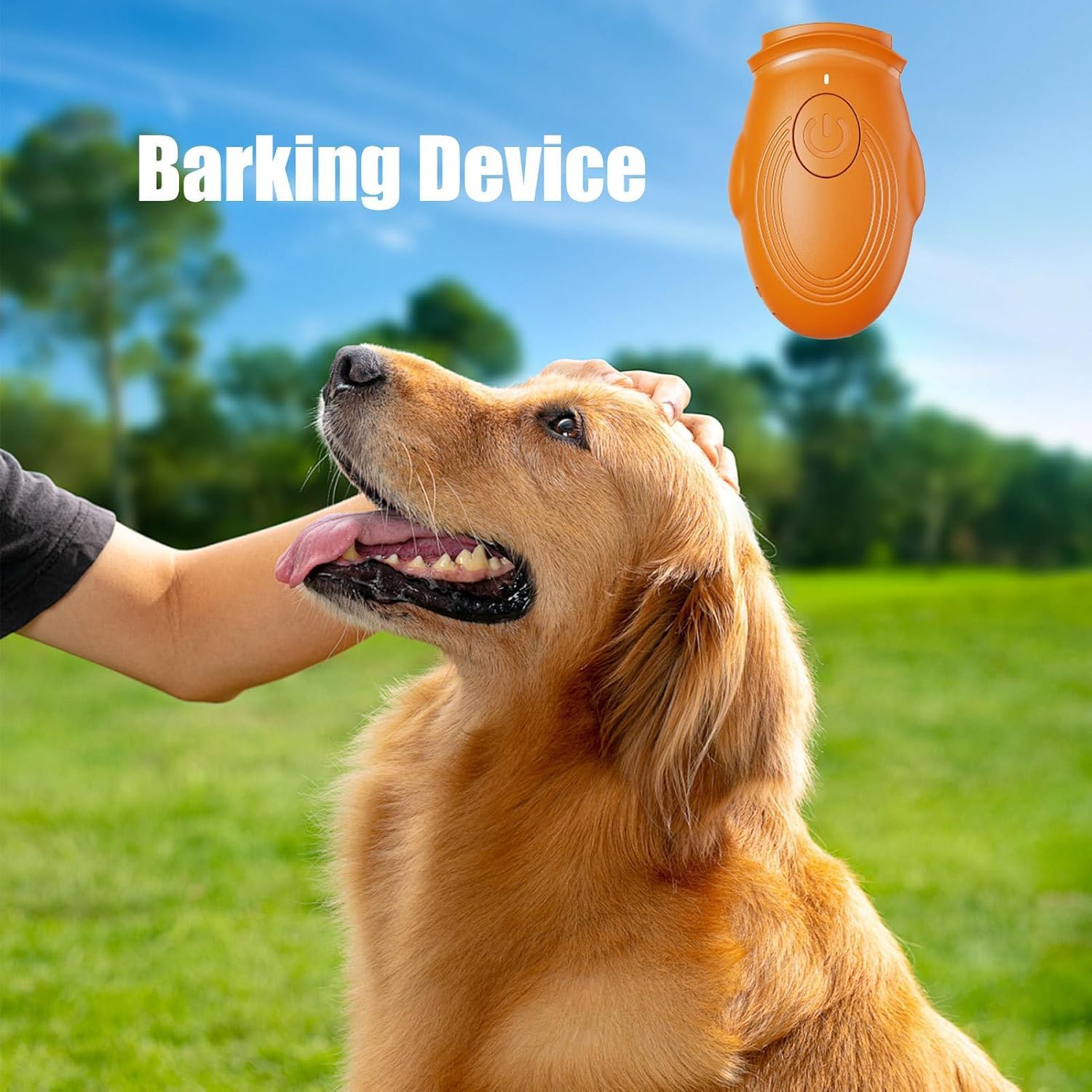 無駄吠え防止デバイス - ポータブル犬吠え制御デバイス | 行動矯正・消音ツール、室内外対応、家屋庭園用、ペットガード訓練隣人向け