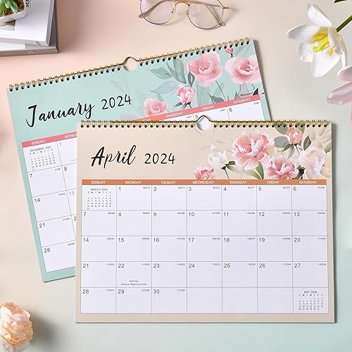 Miniatura 2 de Calendario 2024  Calendario de pared 2024, 12 calendario mensual 2024 de enero de 2024 a diciembre de 2024, calendario de pared 2024 con