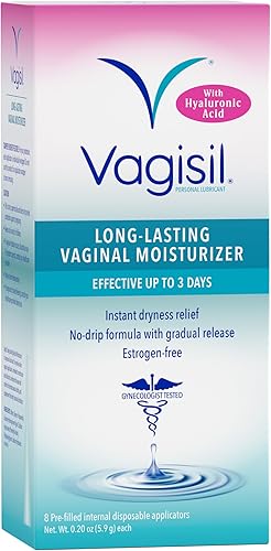 Vagisil Prohydrate - Hidratante vaginal interno, gel y lubricante para mujeres, probado por ginecólogos, 8 unidades, paquete de 1 (8 aplicadores en