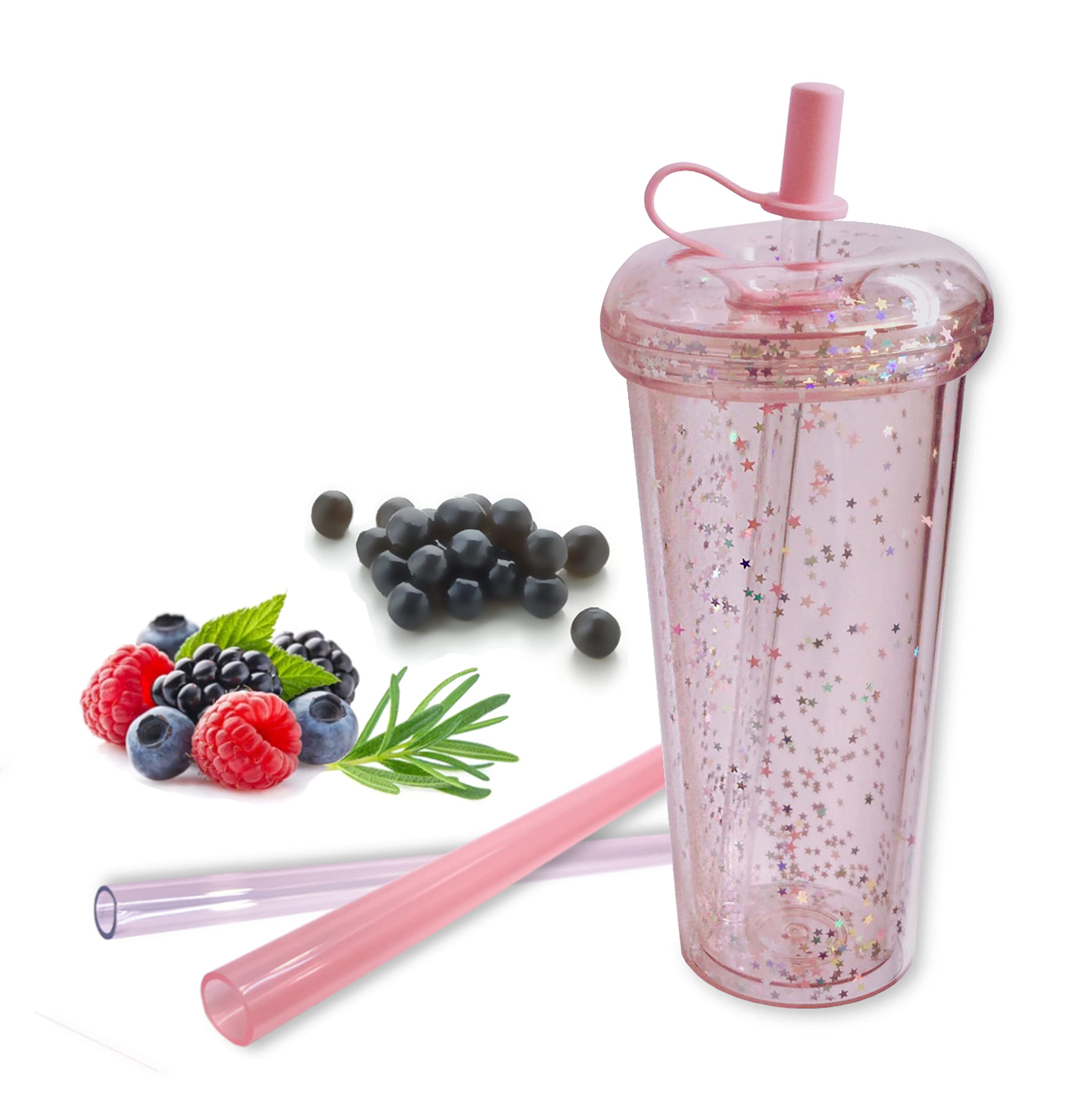 Buy Reusable Boba Cup Smoothie Cup Bubble Tea Cup Tumbler With Straw