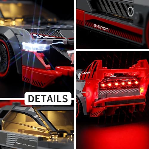 Vista 66 de Kyglaring Kit de iluminación LED diseñado para Lego Mercedes-AMG F1 W12 E Performance y Mercedes-AMG Project One 76909 Kit de construcción