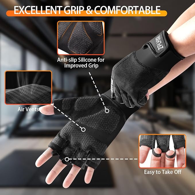 Guantes Deportivos para Ejercicio y Ciclismo Talla M miniatura 3