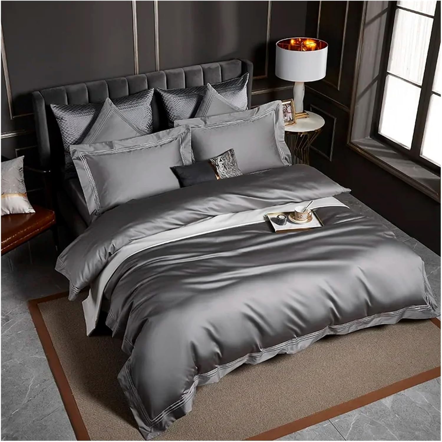 Bedding Set Embroidery Duvet Cover Soft Bed Sheet Pillowcases Egyptian Cotton Bed Sets Style,Bed
