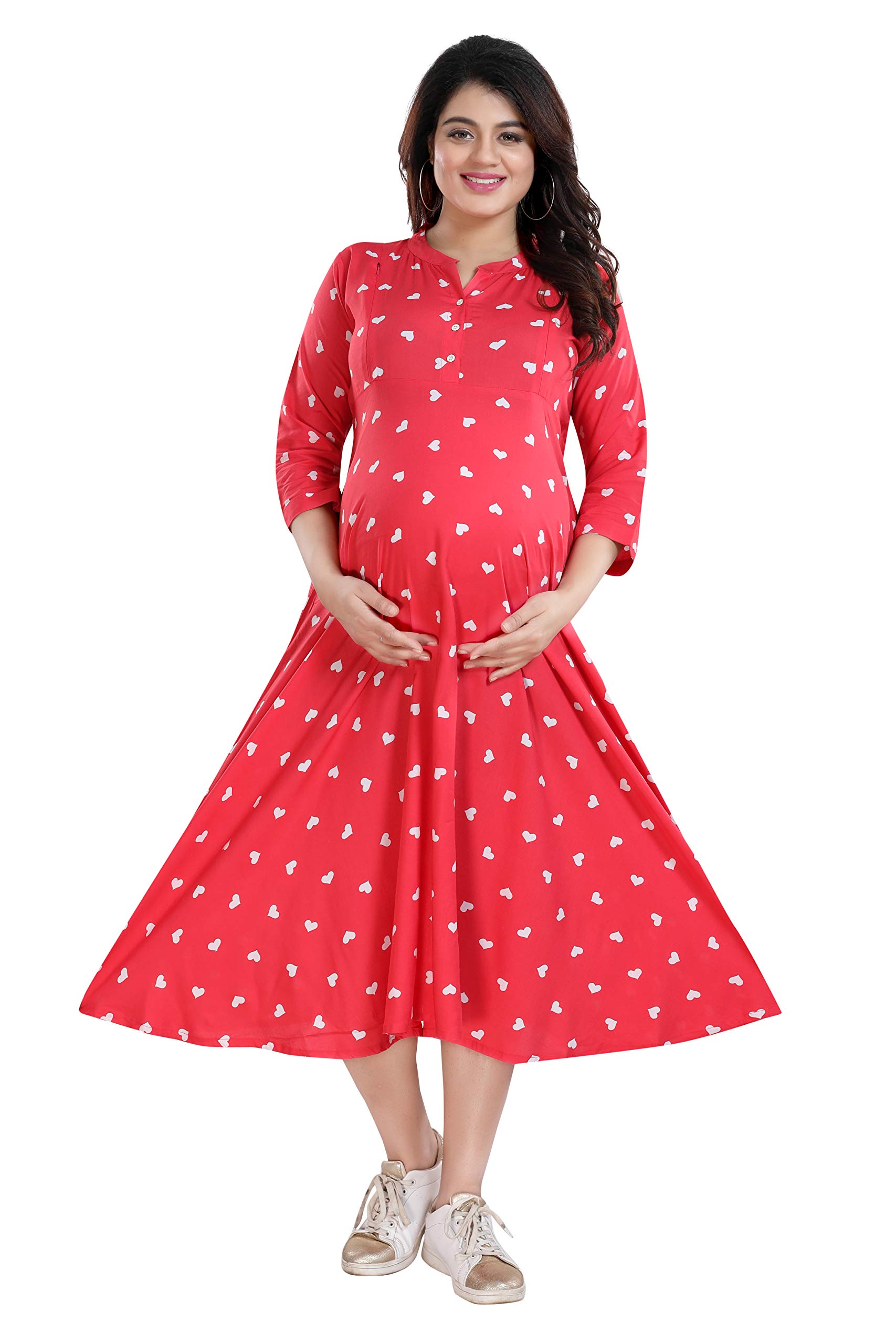 MAMMA'S MATERNITYFABKIND Women's Knee Length Dress