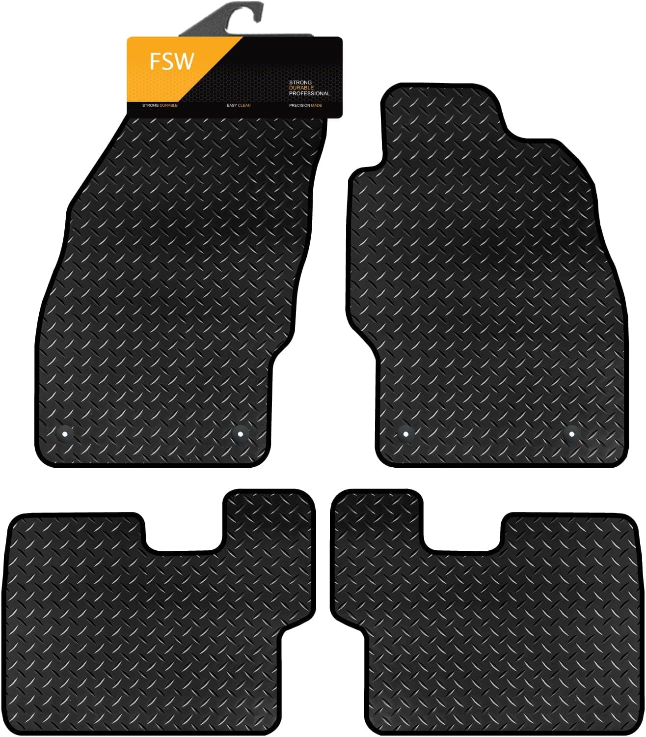 FSW Tailored Car Mats Corsa D 20072014 HEAVY DUTY 3mm Rubber