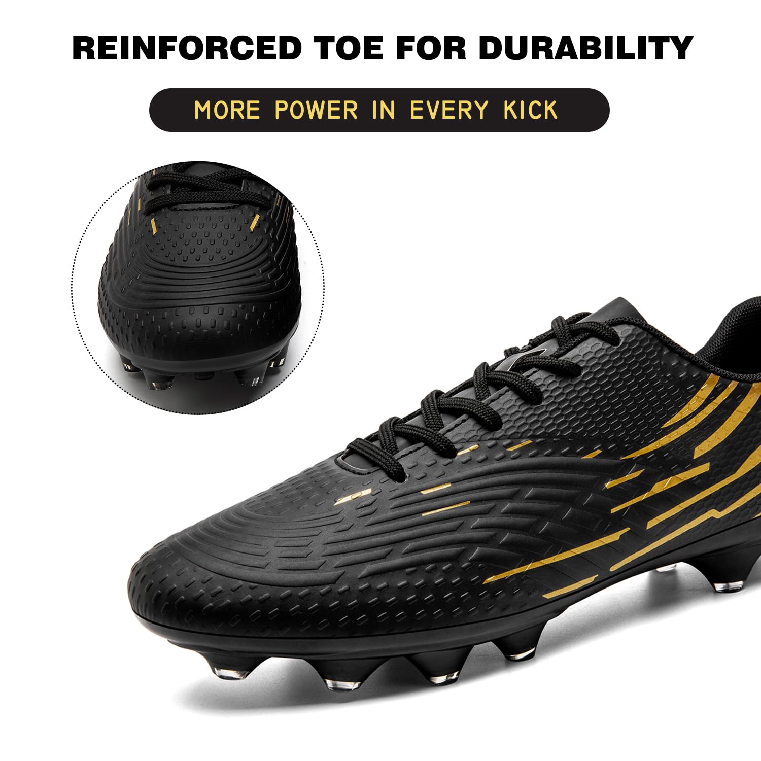 DimaiGlobal Scarpe da Calcio con Tacchetti​​ Uomo Donna Professionali Scarpe da Calcetto per Prato Artificiale Futsal e Allenamento per Interno/Esterno - Antiscivolo Junior