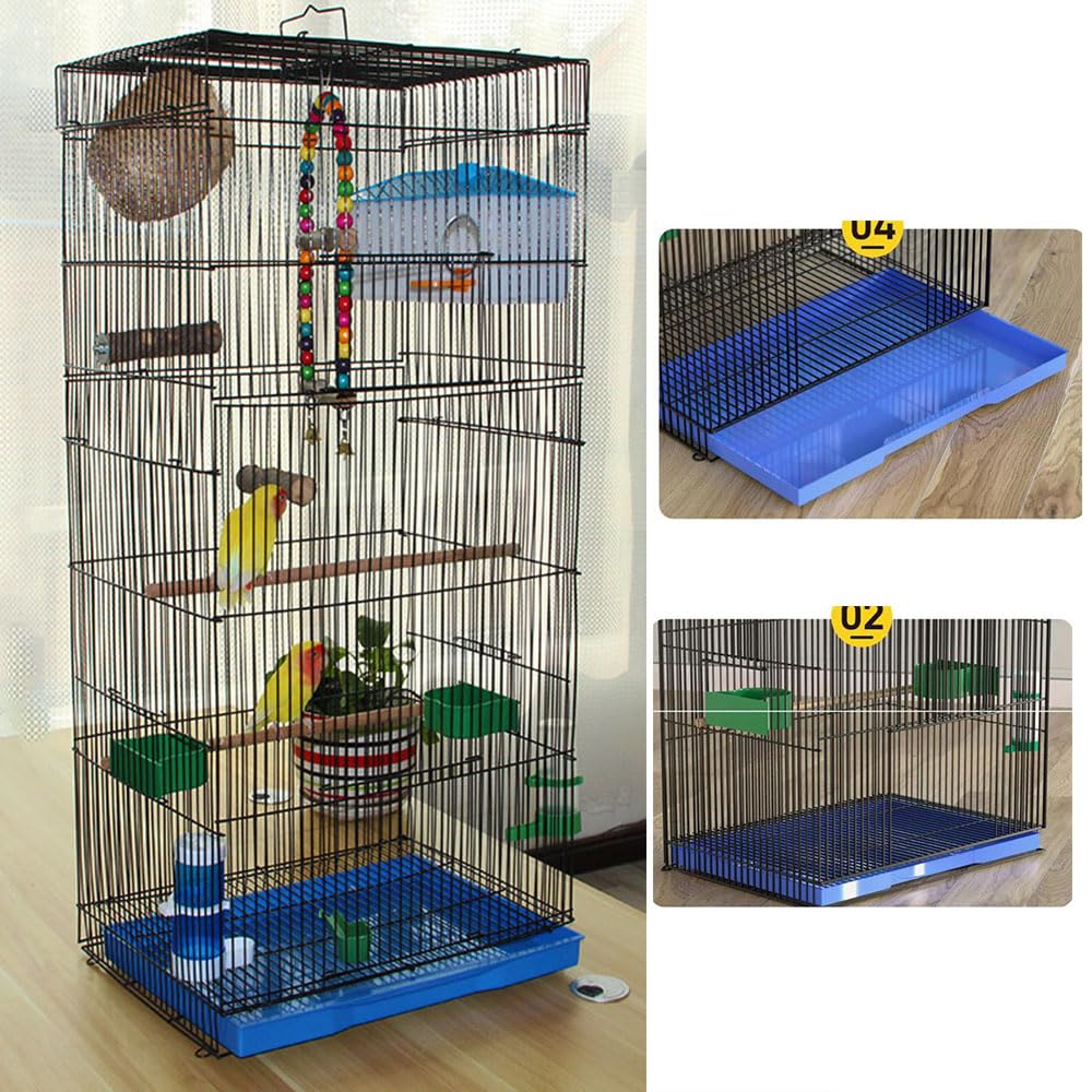鳥かご 長さ43cm*幅39㎝*高さ59cm 中型 鳥ケージ Amazon | 鳥かご 長さ43cm*幅39㎝*高さ59cm 中型 鳥ケージ 豪華