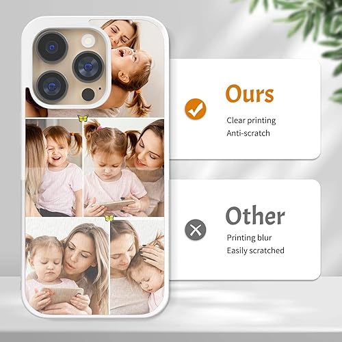 Miniatura 4 de Carcasas para teléfono con fotos personalizadas, collage de fotos para mujer, funda estética para iPhone 11, 12, 13, 14, 15 Pro Max Plus Mini, para