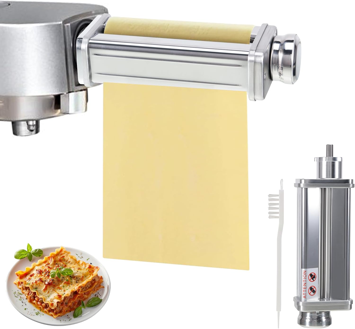 Marke: Dajidafu Edelstahl Nudelaufsatz für Kenwood Küchenmaschine