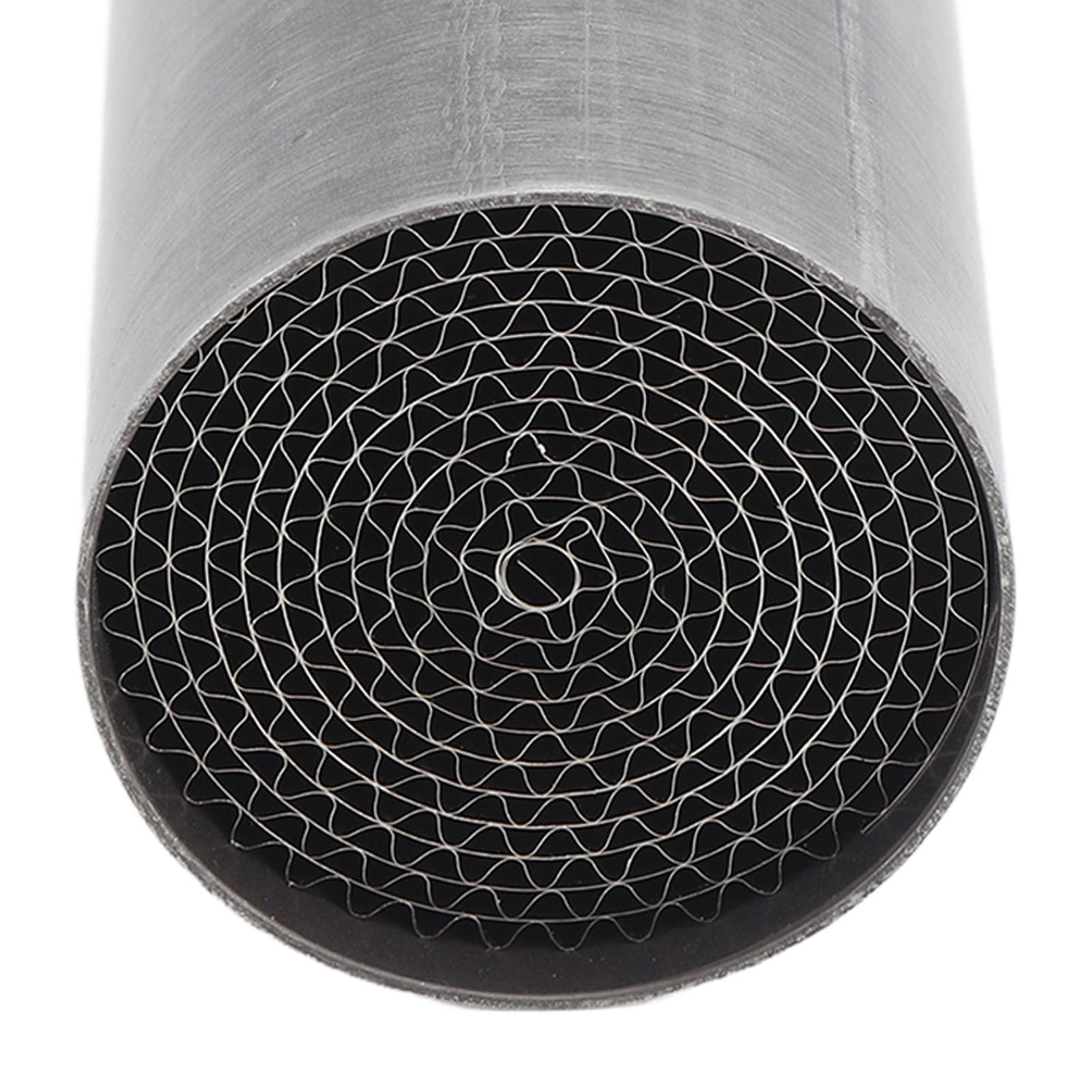 Catalyseur de Tuyau d'échappement, Catalyseur de Silencieux d'échappement Universel Facile à Installer Antirouille pour Moto (48 * 100mm)
