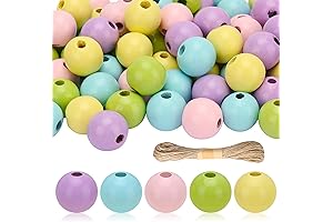 Lucleag Easter Wood Beads: A Colorful and Creative Canvas for Easter Delights
