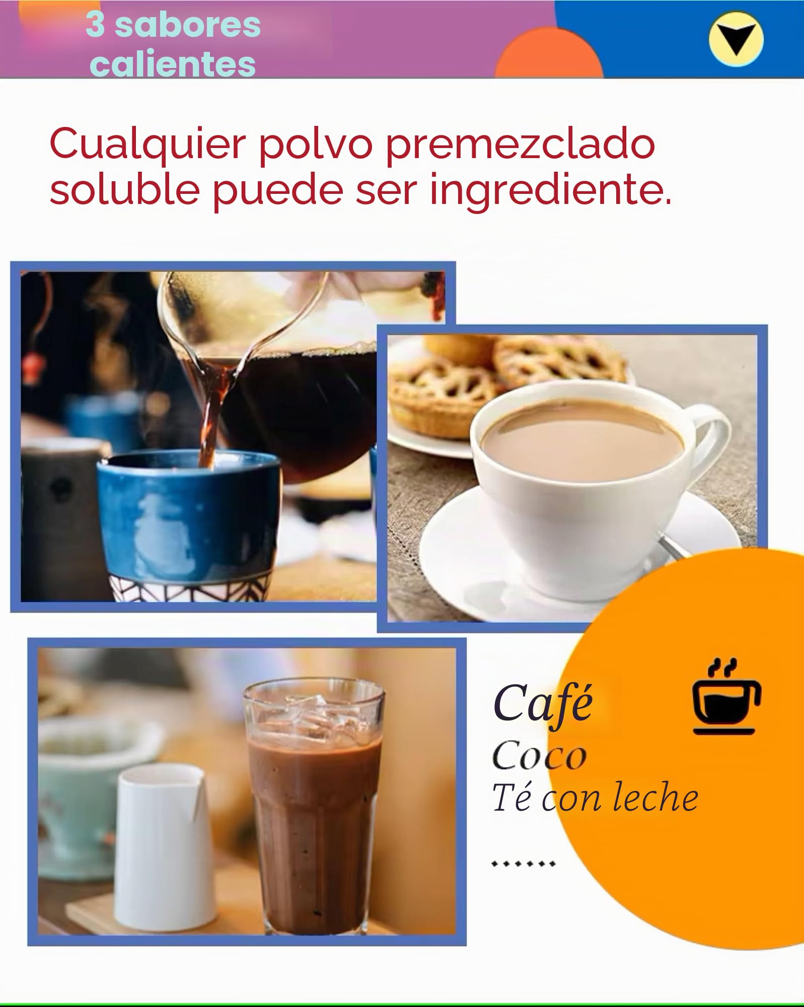 SEQ Máquina Expendedora Automática de Café Comercial con Sistema de Monedas, 3 Sabores de Bebidas Calientes, Sistema Automático de Tazas, Capacidad 80-130 Tazas