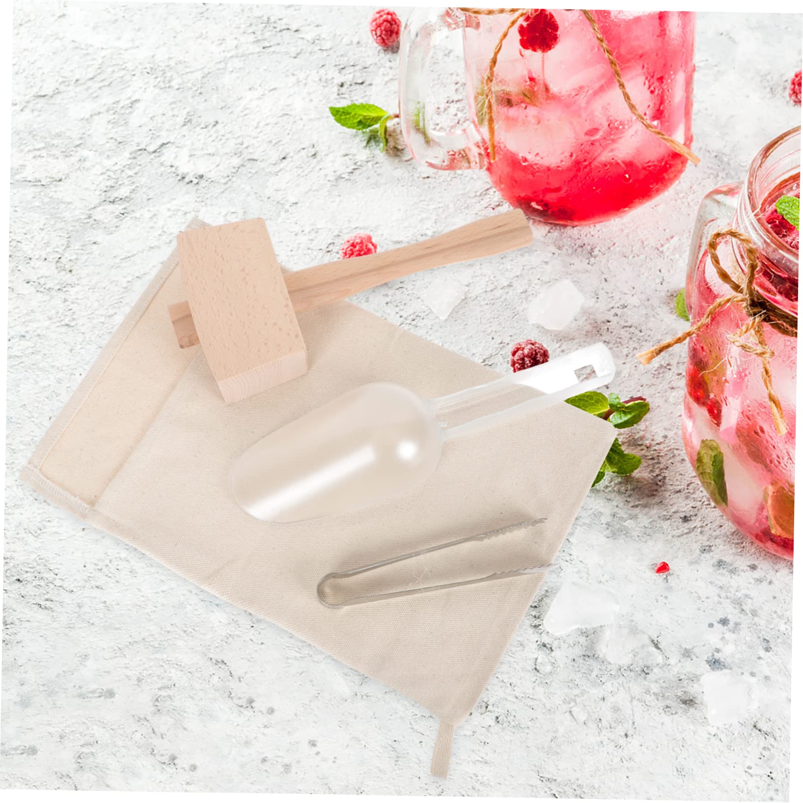 Bolsa para Triturar Hielo de Lona, 1 Juego, para Bar y Cocina