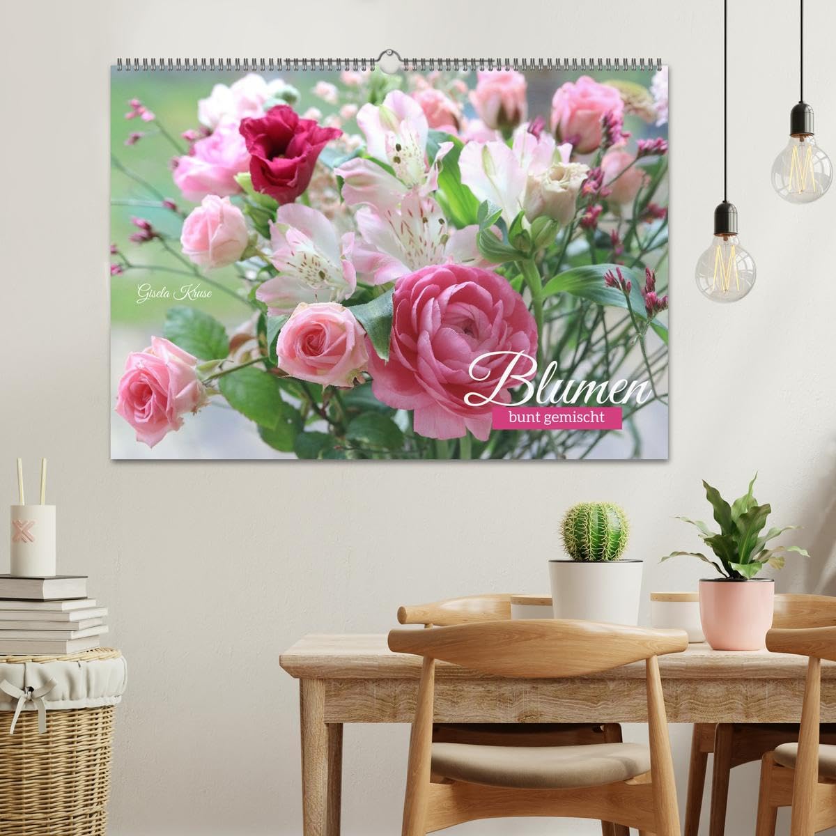 Blumen, bunt gemischt (Wandkalender 2027 DIN A2 quer), CALVENDO Monatskalender: Ein Jahr voller Blütenmomente (CALVENDO Natur)