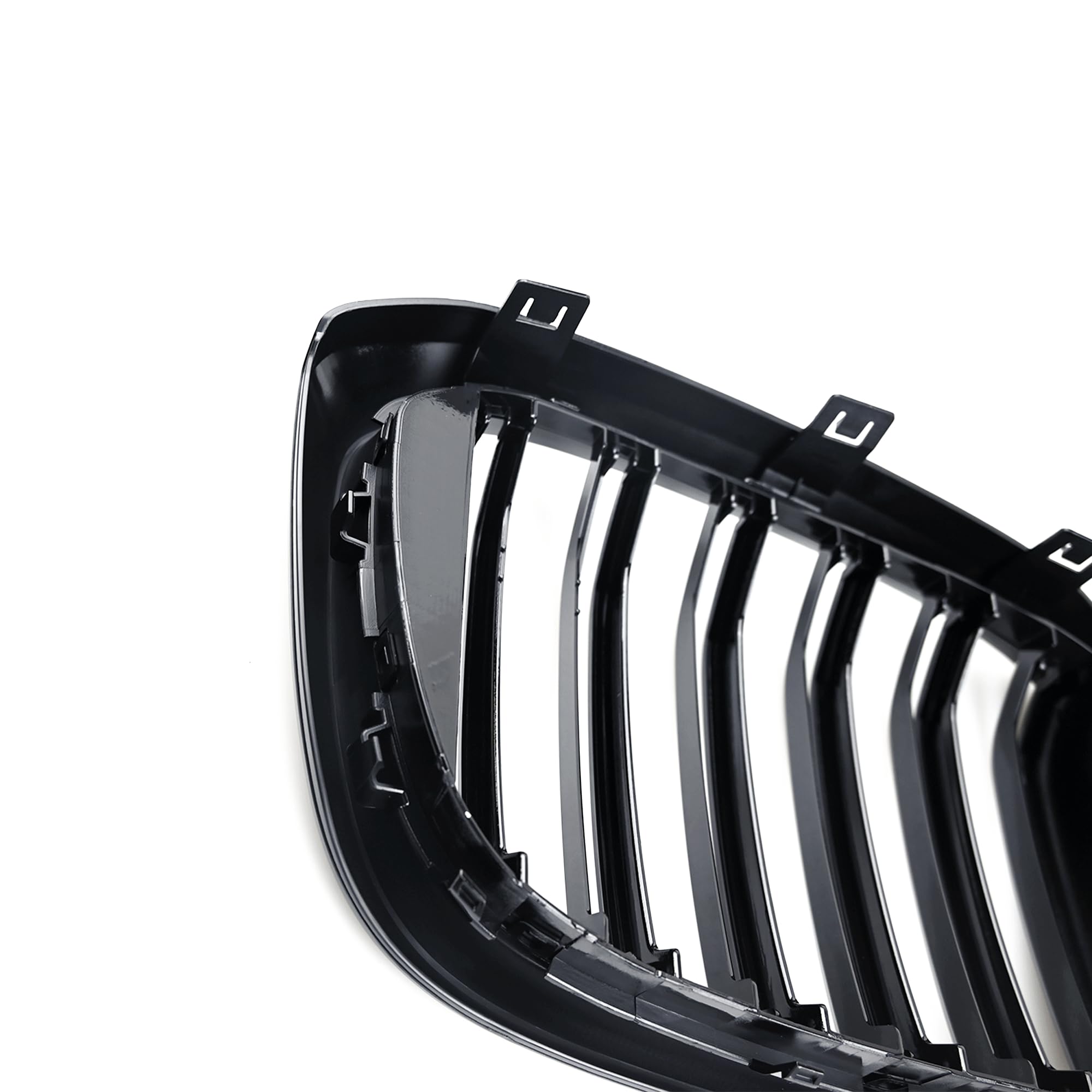 G01 Nieren Schwarz,Kühlergrill für BMW X3 G01 2018-2021 X4 G02 2019-2021 X3 Grill x4 Grill Schwarzer Glanz Doppelsteg Nieren