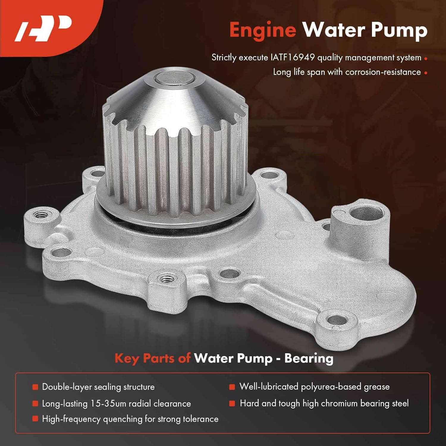 A-Premium Engine Timing Belt Kit with Water Pump Compatible with Chrysler, Dodge & Plymouth Cars - Breeze, Cirrus, Stratus, SX 2.0, Neon - 2.0L