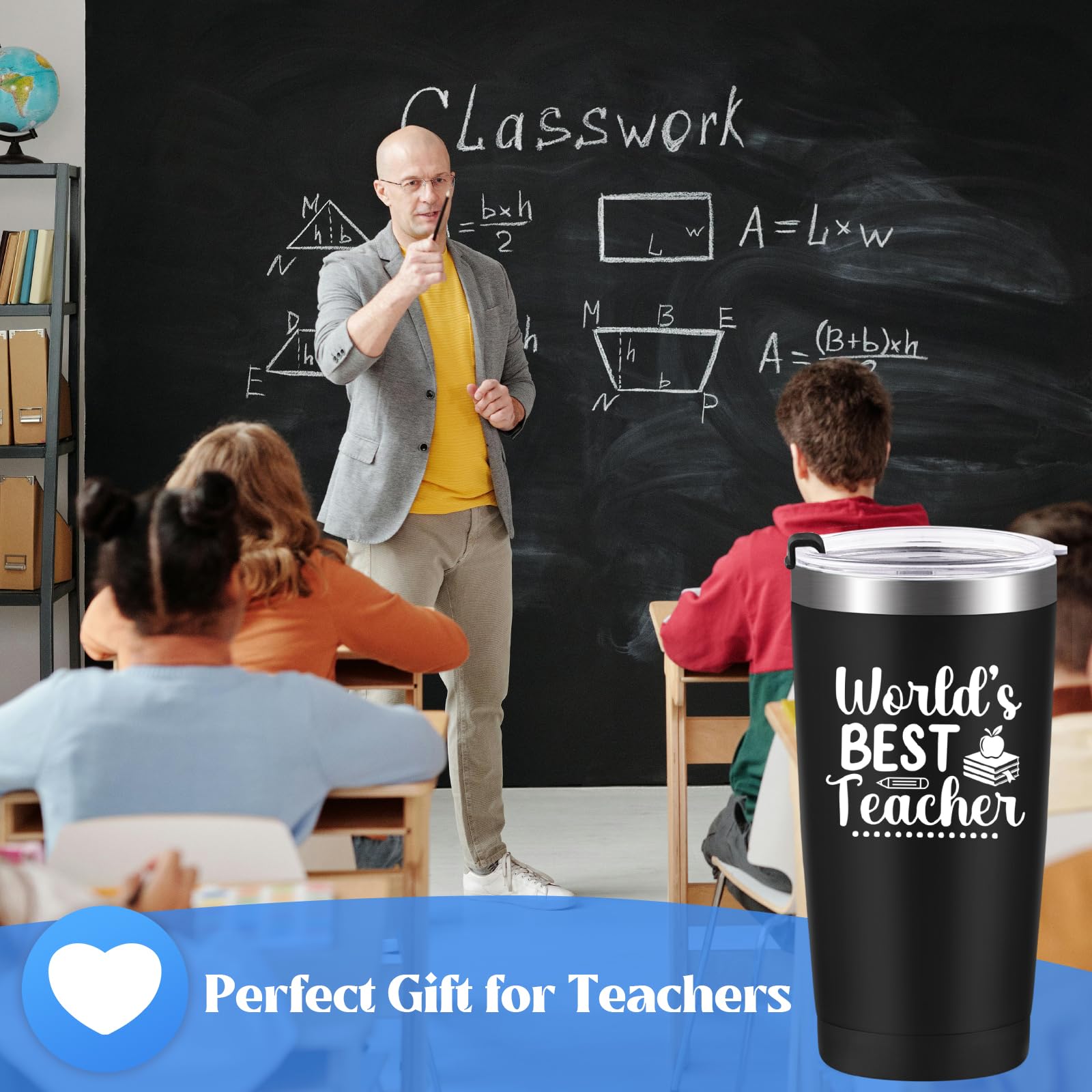 Livole Male Teacher Gifts from Students, World's Best Teacher, Thank You Presents - Image 4
