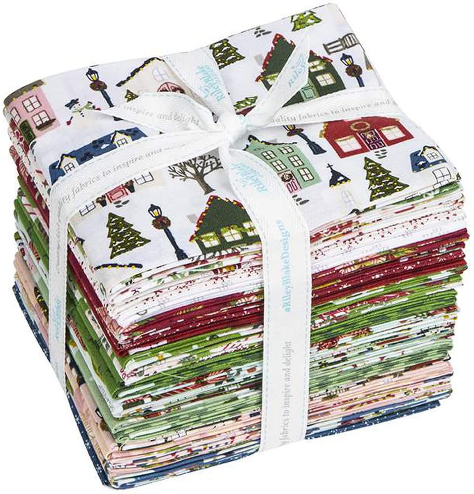 Riley Blake Designs Katherine Lenius Christmas Village 24 Fat Quarters FQ-12240-24