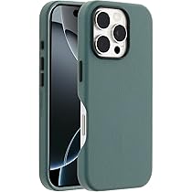 OtterBox Symmetry Series Cactus Leather MagSafe Custodia per iPhone 16 Pro, custodia protettiva sottile antiurto, a prova di caduta, testata 3x vs norme MIL-STD 810G, Verde