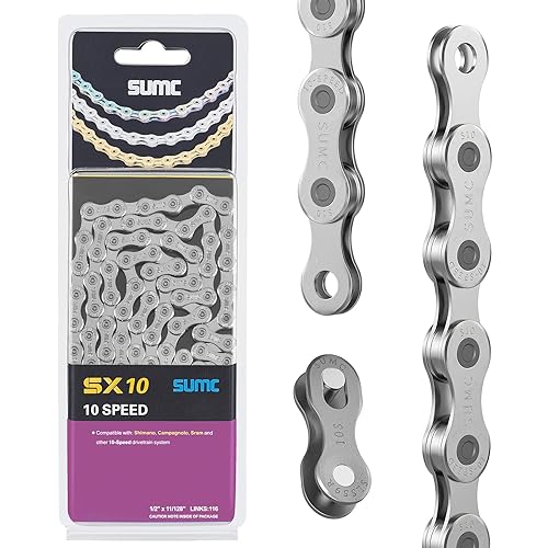 Miniatura 3 de Cadenas de bicicleta de 6789101112 velocidades, cadenas de bicicleta ligeras y duraderas para bicicleta de montaña de carretera con conector de